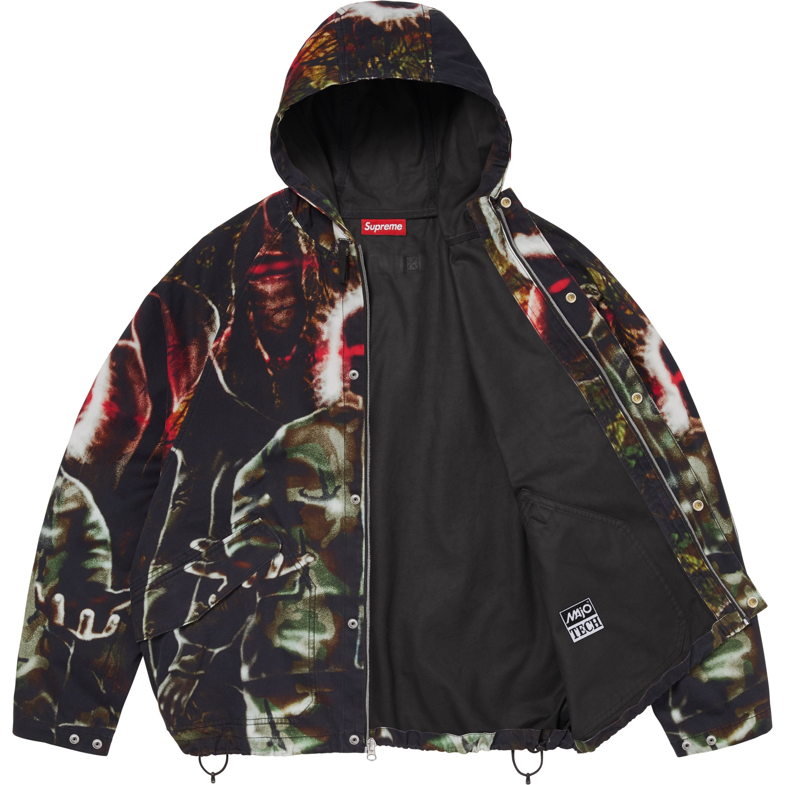 Hooded Raglan Jacket view 14